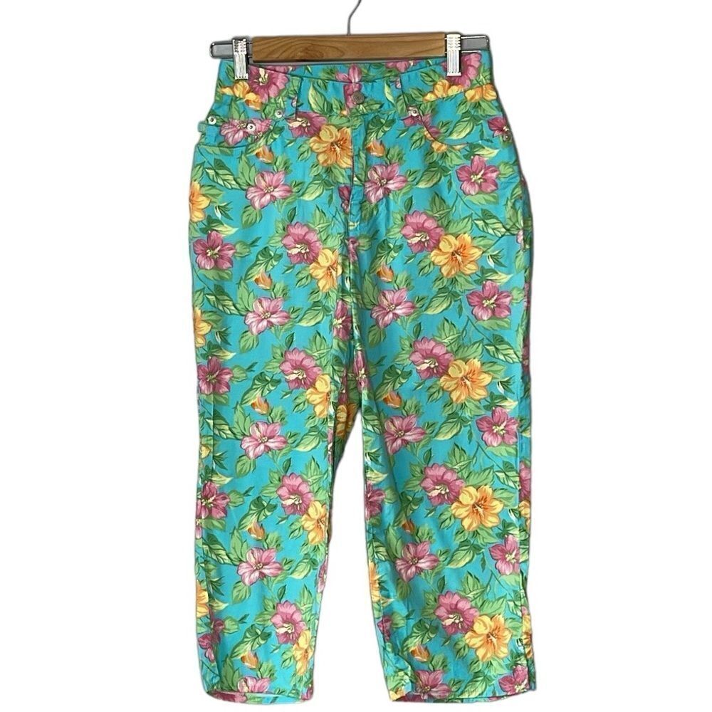 Lauren Ralph Lauren Floral Capri Straight Leg Pants